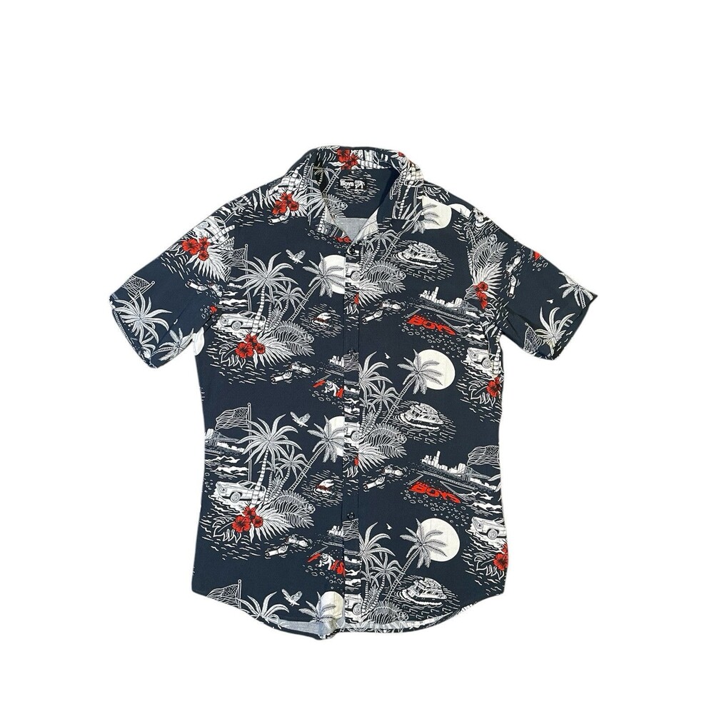 The Boys Shirt Mens Medium Amazon Prime Original Television Show Blue Button Up